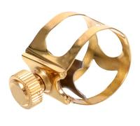Ciieeo Abrazadera Metálica de Latón para Saxofón Alto, Clip para Boquilla de Saxofón, Accesorio Profesional para Instrumento de Viento, Sujeción Resistente para Músicos en Movimiento