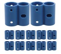 Ciieeo Abrazaderas de Fijación de Tubo en Forma de 8 para Silla de Ruedas y Asiento de Inodoro 12 Piezas de Plástico Resistente Diámetro Interior 275/22 MM Accesorio para Reparación