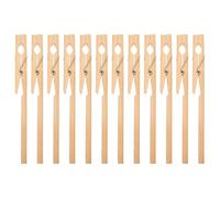 Ciieeo Abrazaderas de Madera para Tubos de Ensayo, Paquete de 12 Piezas Fijación Estable para Uso en Laboratorio de Investigación y Educación