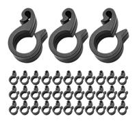 Ciieeo Abrazaderas de Plástico para Tubo de Riego de Jardín, Clips para Colgar Mangueras de Irrigación Pe, Tamaño 20, Paquete de 100 Unidades para Invernadero y Riego