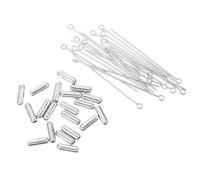 Ciieeo Accesorios de Joyería Hechas a Mano Diseño Simple Color Plata Broches de Cobre 20 para Solapas y Chales Ideales para Ocasiones Formales y Fiestas