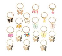 Ciieeo Accesorios para Trenzas Mujer 18 Piezas Joyas Cabello Dijes de Insecto Clips para Rastas Colores Dorado Multicolor para Peinados Bohemios y Urbanos