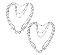 Ciieeo Accesorios para Zapatos de Mujer Cadenas Brillantes y Dijes en Varias Capas, Hechos en Aleación de Zinc, Perfectos para Uso Diario y Ocasiones Obsequios