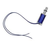 Ciieeo Actuador de Solenoide de Empuje y Tracción Dc 12v 2A Interruptor Retráctil Metálico Compacto para Automatización Industrial Uso Talleres y Sistemas de Control Electromagnético