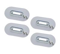 Ciieeo Adhesivo para Pared sin Taladro Tuerca Ajustable Gancho para Tornillo de 10 MM 4 Unidades Pegatina Fuerte sin Marcas para Colgar Llaves y Decoración Superficies Lisas