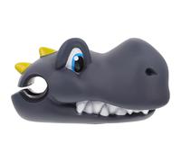 Ciieeo Adorno de Manillar para Bicicleta Infantil de Silicona Gris Diseño de Dinosaurio Accesorio Decorativo para Patinete y Bicicleta Fácil Instalación y Resistente