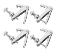 Ciieeo Afinadores Finos de Metal para Violín 1/2 y 1/4 Juego de 4 Piezas Ajustadores de Cuerdas para Violonchelo E Instrumentos de Cuerda Color Plata Precisión en Afinación para
