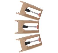 Ciieeo Agujas de Repuesto para Tocadiscos Vintage 3 Piezas, Punta de Rubí y Varilla de Aluminio Dorada, Compatible Platos Giratorios de Vinilo para Reproducción de Sonido Clara