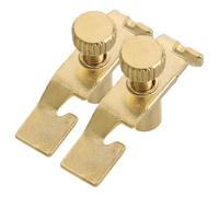 Ciieeo Ajustador de Violín Chino Dorado de Metal para Erhu, Accesorio Portátil y Fiable Diseño Elegante, Paquete de 2 Piezas para Afinación Precisa en Instrumentos de Cuerda