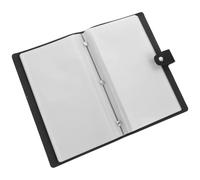 Ciieeo Álbum de Almacenamiento de Facturas y Recibos de Oficina, Resistente al Agua y No Se Rasga, Material PU y PVC, Color Negro, 20 Hojas por Libro, Adecuado para Organización