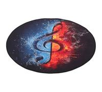 Ciieeo Alfombra de Batería Antideslizante y Amortiguadora, Diámetro 1.2 M, Material Resistente para Instrumento Musical, Manta Acústica para Batería Electrónica y Jazz, Uso Doméstico