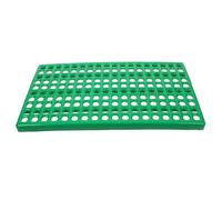 Ciieeo Alfombrilla para Jaula de Conejos 285X488 CM Verde Placa Base Orificios Circulares Almohadilla de Drenaje Segura y Práctica para Patas Tapete Aislante y Fácil de Limpiar