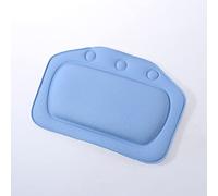 Ciieeo Almohada De Spa Con Ventosas Reposacabezas De Baño Superficie De Arpillera Para Baño De Bañera (Azul Oscuro)