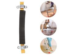 Ciieeo Almohadilla Antideslizante Negra para Escalera Telescópica Bambú Accesorio Estabilizador Funda Protectora de Caucho y Sujetadores Dobles para Uso Pértigas y Escaleras de Poste