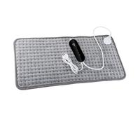 Ciieeo Almohadilla Térmica Eléctrica Ajustable Franela y Hilo de Cobre para Aliviar Dolores Musculares en Espalda, Cuello y Piernas, Calentador Lavable y Multifuncional