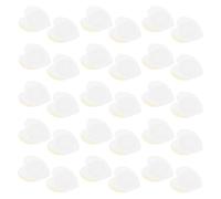 Ciieeo Almohadillas Desechables de Algodón Orgánico en Forma de Corazón 50 Piezas, Parches Adhesivos de Aceite 7x7 CM Anti Fugas, y Transpirables para Vientre, Ideales para Piel Sensible