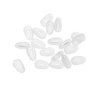 Ciieeo Almohadillas Nasales de Silicona Ultrasuaves 10 Pares Transparentes Cámara de Aire Antideslizante Gota de Agua Enchufables para Gafas y Gafas de Sol Repuesto Cómodo y Duradero