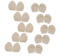 Ciieeo Almohadillas para Mujer 10 Pares Piel Ajustables para Antepié, Relleno Antideslizante para Puntera de Zapatos Deportivos y Tacones Altos, Insertos para Reducir Presión y Dolor