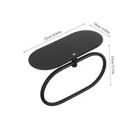 Ciieeo Anilla de Toalla Adhesiva para Baño Inoxidable con Estante Montaje sin Taladro Resistente Fácil Limpieza para Organización de Toallas