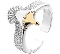 Ciieeo Anillo Vintage de Águila Ajustable para Mujer, Anillo de Dedo Punk de Metal, Joyería de Moda Original para Decoración Diaria y Obsequio Especial