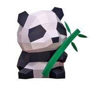 Ciieeo Animal 3D Papel Modelo 3D Papel Escultura Puzzle Juguete Animal Papercraft Modelo Papercraft Kit de Construcción DIY Papel Modelo Decoración 3D Papercraft Panda 3D Papel