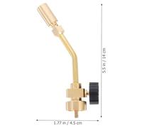 Ciieeo Antorcha de Soldadura Profesional de Latón Macizo Cabezal de Refrigeración para Gas Propano y Gas Butano Ajustable para Soldar y Descongelar Herramienta Portátil para Uso