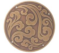 Ciieeo Apliques de Latón Diseño Clásico Chino para Decoración de Muebles, Calcomanías Talladas de 11 Cm para Puertas de Armario, Fácil Instalación y Estilo Vintage