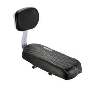 Ciieeo Asiento Trasero de Bicicleta para Llevar Otro Pasajero Respaldo Cojín de Cuero Negro Suave y Cómodo para Bicicleta