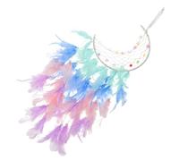 Ciieeo atrapasueños atrapasueños arcoíris Colgante atrapasueños Ornamento decoración atrapasueños de la habitación Tapiz de macramé Ventana Decorar Colgador de Puerta Decoraciones