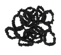 Ciieeo Bandas Elásticas de Tela Cabello Mujer y Niñas, 15 Piezas Negras Satinadas, Coleteros Suaves sin Daño, Accesorios para Peinados Diarios y Viajes