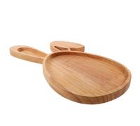 Ciieeo Bandeja De Madera En Forma De Conejo para Servir, DecoracióN RúStica De Primavera, Plato De Charcutería para Pascua, 30x15x1.5cm