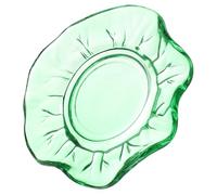 Ciieeo Bandeja Portavelas Verde Soporte para Velas y Tazas Posavasos Resistente para Decoración de Bodas y Cenas Vidrio