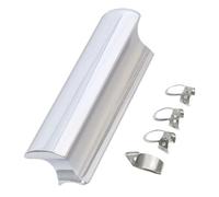 Ciieeo Barra Deslizante de Guitarra Eléctrica y Acústica de Acero Inoxidable de 76 Mm, Slide Stick Firme de Metal Plateado 4 Púas Metálicas, Accesorios Profesionales para Músicos