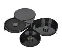 Ciieeo Bartending Sal Caja Lateral Bartender Accesorios Bartender Herramienta Cocktail Salt Contenedor Cocktail Salt Case Giratorio Cóctel Condimento Bandejas Bar Accesorios Cocktail