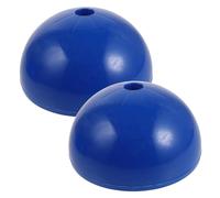 Ciieeo Base para Poste de Agilidad de Fútbol Fluorescente Azul, 2 Unidades Soporte Rellenable de Agua para Entrenamiento Deportivo, Señalización y Actividades al Aire Libre