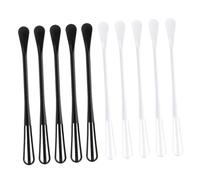 Ciieeo Batidor Manual de Huevos para Hornear 10 Piezas (5 Negro 5 Blanco) de Pp Resistente, Doble Cabezal, Herramienta Multifunción para Mezclar y Batir en Cocina Doméstica