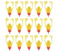 Ciieeo Bebedero Automático de Agua para Pollos 20 Piezas Sistema de Tornillo y Resorte, Apto para Aves de Corral, Codornices y Patos, Suministro y Duradero para Granja Color Aleatorio