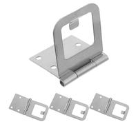 Ciieeo Bisagra de Acero Inoxidable para Mosquitera Corrediza 4 Piezas Bisagra Plana Compacta Plateada Pestillo de Cerradura para Puertas y Ventanas Uso Puertas de Balcón y Ventanas