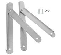 Ciieeo Bisagra de Escalera Reforzada de Aleación de Aluminio 34 Cm Blanca, Accesorio para Escalera de Tijera, Kit de Repuesto de Varillas de Amarre Resistente y Ligera para Uso