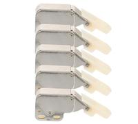 Ciieeo Bisagras Autoblocantes de Resorte para Puertas de Muebles, 5 Piezas en Color Plateado, Cierre Táctil a Presión, Pestillo de Punta para Armarios y Gabinetes, Herrajes Duraderos