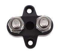 Ciieeo Bloque de Terminales para Cables Pesado Doble Conexión M8, Fabricado en Fibra de Vidrio Negro, Adecuado para Distribución de Energía en Vehículos y Cableado Organizado