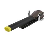 Ciieeo Bloqueo Antirrobo Plegable para Volante de Coche Seguridad Aluminio Protección Grados Compatible con Volantes de Gruesa Negro