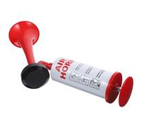 Ciieeo Bocina de Aire Manual Roja Bomba de Empuje Señal Sonora Portátil para Partidos de Fútbol Deportes Náuticos y Eventos Deportivos