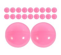 Ciieeo Bolas de Rifa Huecas de Plástico 4 CM Rosa, 20 Unidades para Juegos de Fiesta, Actividades de Formación de Equipos y Sorteos, Accesorios para Eventos y Máquinas Expendedoras