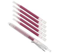 Ciieeo Bolígrafo de Marcado para Costura con Tecnología de Desaparición por Calor, Punta Media 0.8mm, Compatible con Algodón y Lino, Incluye 6 Recambios para Acolchado y Trazado Temporal