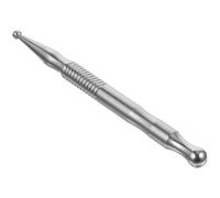 Ciieeo Bolígrafo de Metálico de Inoxidable Doble Extremo Compacto y Manual para Puntos de Facial y Corporal Herramienta Práctica para Medicina Alternativa y Bienestar