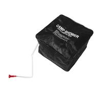 Ciieeo Bolsa de Ducha Solar Portátil para Camping y Senderismo 40l | PVC Negro, Calefacción Solar Fiable, con Cabezal Rociador, Fácil de Llevar en Exteriores
