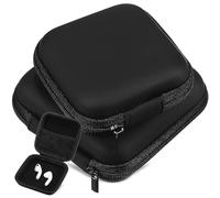 Ciieeo Bolsa Electrónica Negra de Eva con Bolsillo de Malla, Estuche Pequeño para Almacenamiento de Power Bank y Cables de Carga, Adecuado para Trabajo y Viaje, Paquete de 2 Unidades