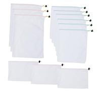 Ciieeo Bolsa Organizadora De Almacenamiento De Alimentos Bolsas De Producción De Malla Reutilizables Bolsas De Frutas 12 Uds