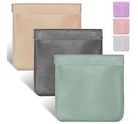 Ciieeo Bolsas De Almacenamiento para Joyas y Auriculares PU, Organizador De Viaje Ligero y Portátil, Multicolor, Set 6 Unidades, Tamaños Grande y Pequeño para Maquillaje y Cables